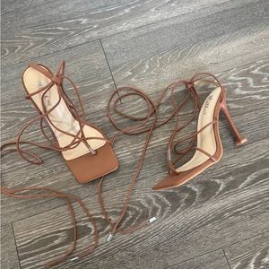Strappy heels